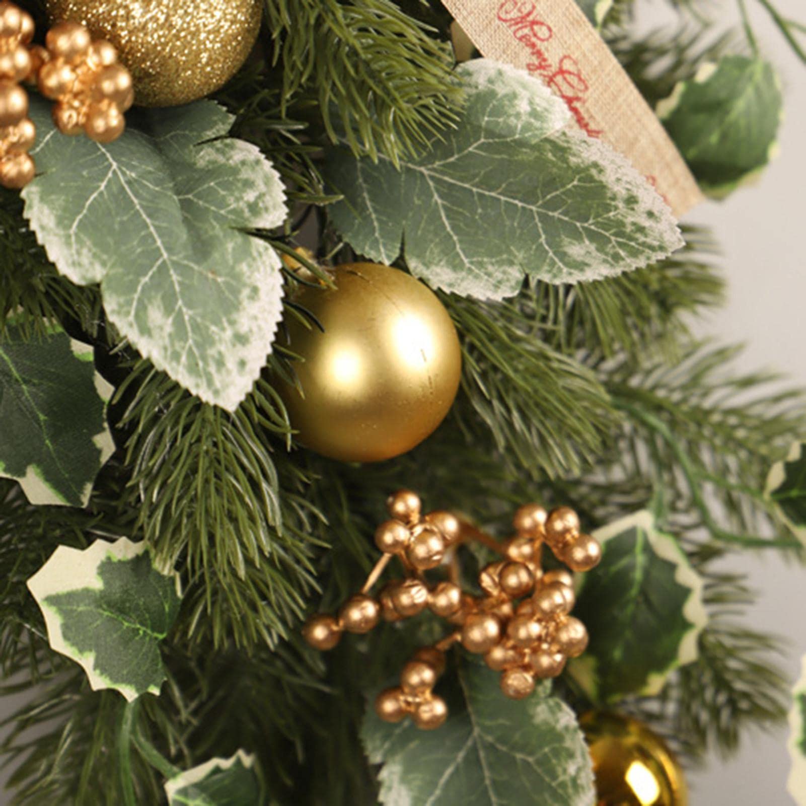 Amazon.co.jp: YYDS クリスマスリース 玄関ドア用 逆さまの